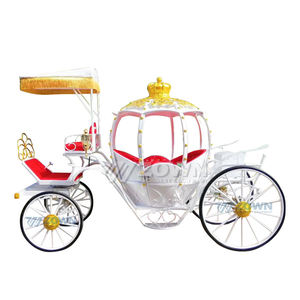 Chariot électrique sans <span class=keywords><strong>chevaux</strong></span> personnalisé en forme de citrouille Cendrillon pour cérémonie de mariage, marque ZOWN, 6 personnes, garantie de 2 ans - Product Image 4