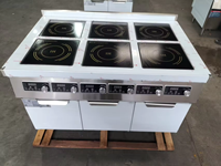 Kompor Induksi Listrik Dapur Restoran Komersial dengan 6 Tungku Peralatan Memasak untuk Restoran