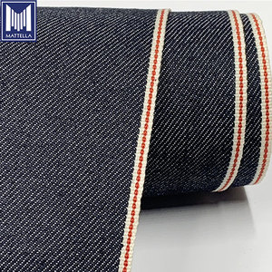 ผ้ายีนส์ผ้าย้อมสีสำหรับผู้ชายผ้ายีนสแปนเด็กซ์อีลาสเทน2% จากญี่ปุ่นเนื้อผ้าทอลายทแยงย้อมสี - Product Image 3