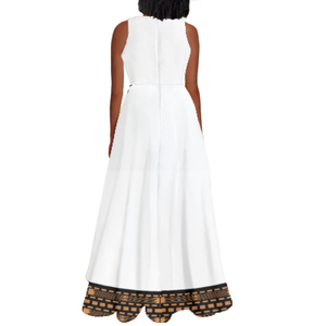 Abito etiope tradizionale estivo Vintage abito da festa <span class=keywords><strong>Casual</strong></span> da sera elegante senza maniche Maxi <span class=keywords><strong>abbigliamento</strong></span> etiopico - Product Image 4