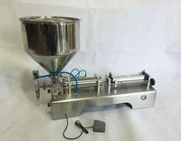 Machine de remplissage pneumatique de pâte à tête unique de sachet liquide précis de crème fouettée de petit modèle