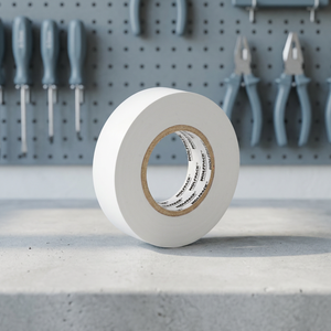 Nastro isolante professionale bianco, spessore 0,13 mm, larghezza 19 mm, rotolo da 25 metri - Product Image 2
