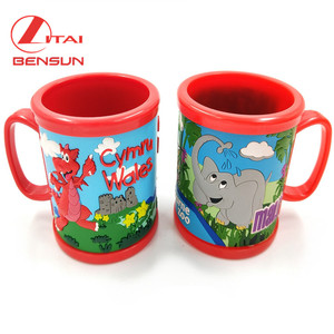 <span class=keywords><strong>Tazas</strong></span> y <span class=keywords><strong>tazas</strong></span> de dibujos animados creativos de plástico personalizados para niños de PVC suave de la mejor calidad - Product Image 2