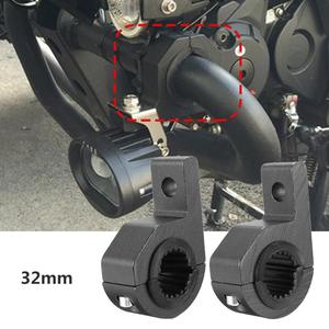 2 Chiếc Khung Lắp Đặt Đèn LED Làm Việc Cho Xe Máy 30-32MM Với Chèn Cao Su Giá Đỡ Xe Máy Kẹp Gắn Hợp Kim - Product Image 2