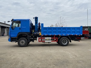 Camión Volquete Howo 4x2 de 16 Toneladas con Grúa <span class=keywords><strong>Articulada</strong></span> de 6.3 Toneladas Montada en Camión - Product Image 3