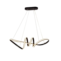 Großhandel Moderne Schwarze Höhenverstellbare LED-Pendelleuchte für Esszimmer, Restaurant, Schlafzimmer, Tisch, Bar und Theke