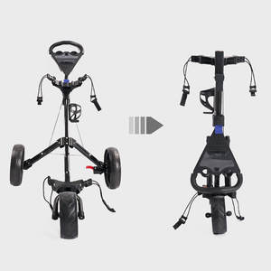 Golf Push <b>Cart</b> With Multi-function Scoreboard Three-wheel Folding Hand/Automatic Aluminum Trolley M Golf Aluminium Trolley - Product Image 4