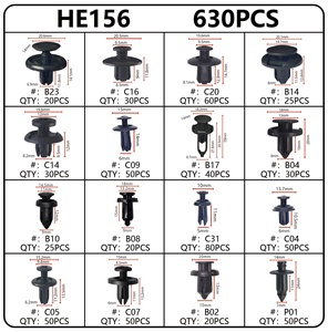 675PCS Assortiment Clips Rivet Kit Car Body Clip Kit Avec Open Pry Panel Dash Radio Installer Porte Garniture Removal Tool - Product Image 4