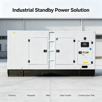 Générateur diesel super silencieux 250 kVA 200 kW triphasé avec capot insonorisé, groupe électrogène industriel pour centre de données d'usine, alimentation de secours CE