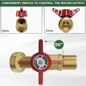 Raccord de 2 pouces à filetage grossier vers tuyau de réservoir d'eau de 1/2 pouce pour vanne d'eau IBC à filetage grossier, connecteur de jardin pour conteneur IBC, vanne de réservoir d'eau de pluie IBC - Product Image 5