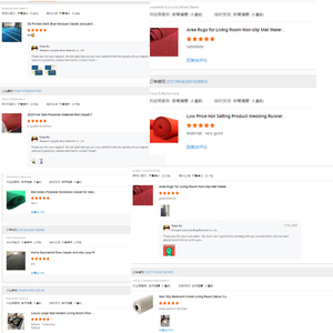 Tappeto Moderno Rosso per Matrimoni in Poliestere, <span class=keywords><strong>Passatoia</strong></span> Antiscivolo Reversibile, Adatto agli Animali Domestici, Tappeto da Parete e Rivestimento per Pavimenti per Casa e Uso Commerciale - Product Image 5