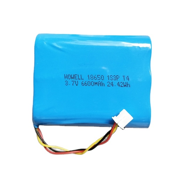 18650 3.7V 6000mAH 1S3P Lithium Ion Battery Pack 6600mAh 1S3P Rechargeable Li-ion Battery with JST2.0 for Toy Lighting