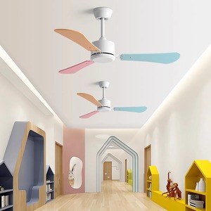 <b>Ceiling</b> <b>Fan</b> With Colorful Blades Ac Motor Quiet Design For Home Kitchen Living Room Kindergarten Commercial Use - Product Image 5