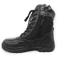 Sepatu Bot Taktis Pria Anti Air Kulit Sapi untuk Kerja, Keselamatan, Mendaki, Hiking, Kulit Asli, Sepatu Kerja Luar Ruangan