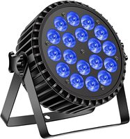 180W LED Par lumière sans fil DMX RGBW 10Wx18 éclairage de scène super lumineux pour lumières professionnelles de fête de festival