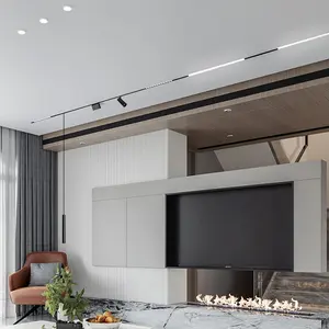 G-Lights Modern Design Surface Mounted Indoor Track Lighting Ceiling System 48v Magnetic Suction Led Track Light