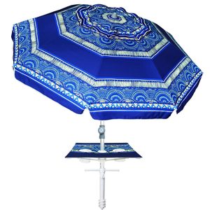 Vente en gros de haute qualité Bohème <span class=keywords><strong>Bali</strong></span> Portable extérieur Protection UV Parasol de plage Parapluies de plage en polyester avec plateau de table - Product Image 1