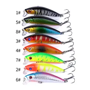 56PCS Peixe Misto Kit Minnow Wobblers Crankbait Isca Dura Combater Artificial Pesca Lure Set