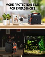 Centrale électrique portable batterie externe Lithium-Ion 300W onde sinusoïdale pure MPPT panneau solaire pliant caché extérieur/camping/usage domestique