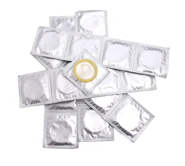 빈 호일 천연 라텍스 고무 콘돔 대량 포장 남성 콘돔