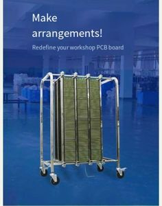 Oem Rack SMT chuyển chống tĩnh điện giỏ hàng ESD lưu trữ lưu thông xe đẩy thép và kim loại giỏ hàng tay cho <span class=keywords><strong>PCB</strong></span> chống tĩnh điện ESD xe đẩy - Product Image 4