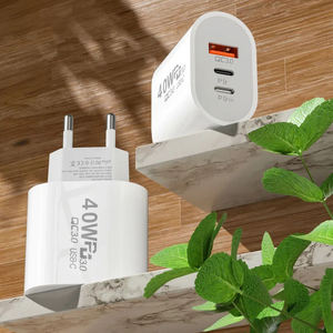 UE EE. UU. Enchufe <span class=keywords><strong>40W</strong></span> 20W USB Tipo C <span class=keywords><strong>Cargador</strong></span> Dual PD Adaptador de carga rápida para iPhone Samsung Xiaomi <span class=keywords><strong>Huawei</strong></span> <span class=keywords><strong>Cargador</strong></span> de teléfono - Product Image 6