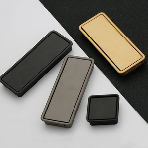 Hiện đại vàng đen xám Kẽm hợp kim đồ nội thất giấu Tủ Ngăn Kéo ẩn vô hình trượt ngăn kéo kéo xử lý cho ngăn kéo - Product Image 2