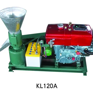 KL120 KL120A 8 HP diesel ferme avicole <span class=keywords><strong>prix</strong></span> du poisson maïs vache cheval alimentation machine <span class=keywords><strong>à</strong></span> granulés moulin <span class=keywords><strong>à</strong></span> granulés avec démarrage électrique - Product Image 1