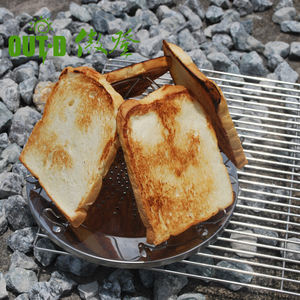 Estufa plegable de acero inoxidable tostadora 4 rebanadas tostadora plegable tostadora <span class=keywords><strong>para</strong></span> acampar al aire libre picnic - Product Image 5