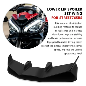 Para <span class=keywords><strong>Triumph</strong></span> <span class=keywords><strong>Street</strong></span> <span class=keywords><strong>Triple</strong></span> 765 RS 765 <span class=keywords><strong>S</strong></span> 2017-2025 accesorios de motocicleta alerón de ala fija Downforce carenado de hoja delantera - Product Image 4