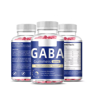 Complément alimentaire GABA pour bien dormir, soulagement du stress, relaxation, oursons gélifiés apaisants pour l'humeur et l'énergie, pour hommes et femmes - Product Image 1