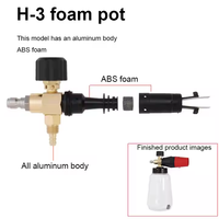 MEDSEN Pistolet de Nettoyage Professionnel à Haute Pression avec Buse Large en Plastique et Aluminium pour Voiture