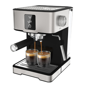 <span class=keywords><strong>Cafetera</strong></span> <span class=keywords><strong>italiana</strong></span> de acero inoxidable de 20 bares de alta presión, máquinas de café expreso semiautomáticas profesionales para el hogar con Espumador de leche - Product Image 1