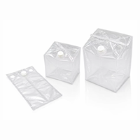 Sac intérieur transparent personnalisé pour Bag-in-Box avec bouchon à vis, doublure liquide transparente de qualité alimentaire, pochette plate et sac cube pour boissons