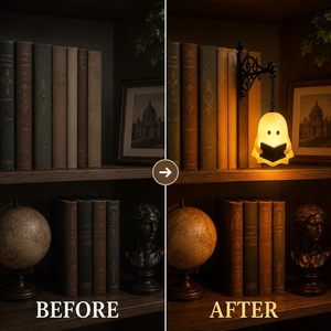 Lámpara Decorativa para Librería, Luz LED Cálida Blanca CRI 80, Mini Lámpara de Lectura para Libros, Luz Nocturna para Hogar y Oficina - Product Image 6
