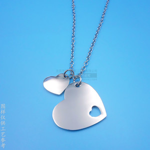 จี้โลหะสี่เหลี่ยมสแตนเลสพร้อมสายเชือกเคลือบ PU สำหรับผู้ชาย ของขวัญเครื่องประดับ ดีไซน์เรขาคณิต ตัวเลือกโลโก้แบบกำหนดเอง - Product Image 4