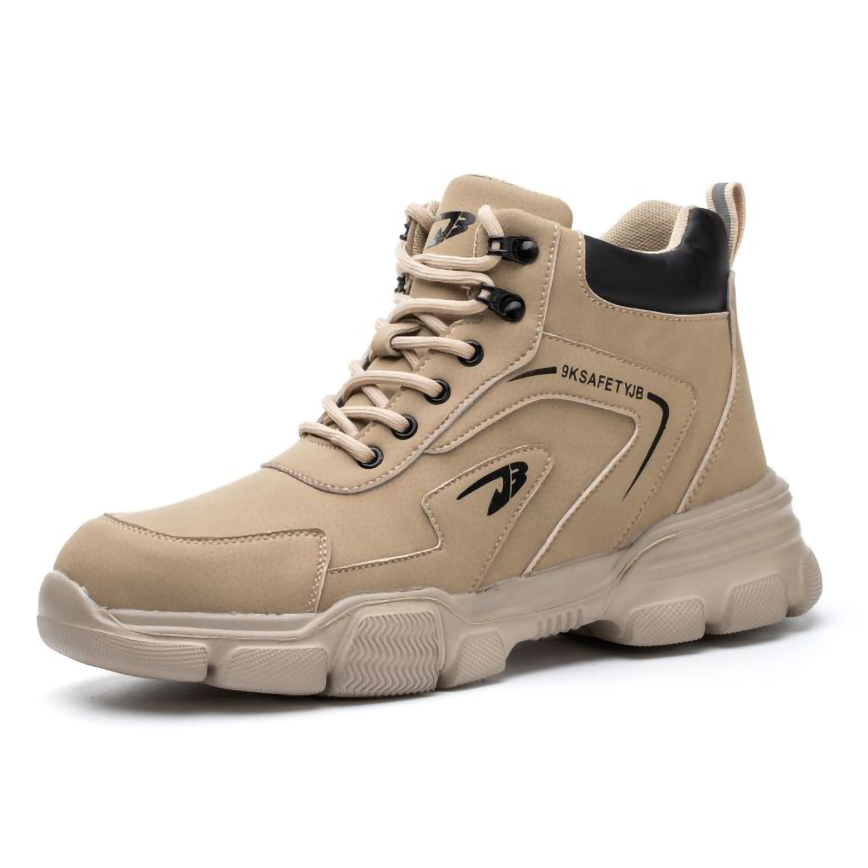 Прямая поставка; Защитная обувь высококачественный нескользкий со стальным носком, ботинки для работы; Большие размеры; Из водонепроницаемого материала; Деловые туфли на высоком каблуке