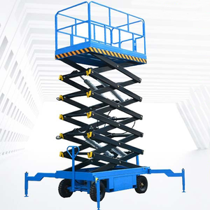 230kg EU/EUA Padrão Elétrico Scissor Lift, 6m Plataforma Aérea de Trabalho com Controle Remoto para Manutenção Industrial - Product Image 1