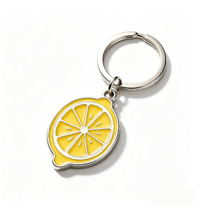 พวงกุญแจแฟชั่นผลไม้ดอกไม้เคลือบแข็งแบบกำหนดเอง ทำจากโลหะผสมสังกะสี - Product Image 6