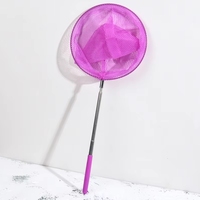 Filet de pêche télescopique en plastique unisexe pour enfants, sans pression sur les stocks, pour attraper papillons, petites crevettes, têtardes, jeux aquatiques