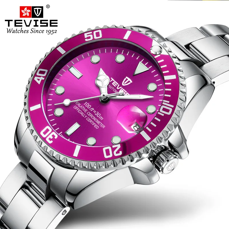 Tevise New Arrival T801L luxury ladies watches women wristwatch quartz watch stainless