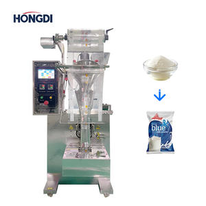 Machine d'emballage verticale automatique de poudre avec remplisseur à vis inclinée VFFS pour sachets de farine fine et d'épices en film d'emballage - Product Image 1