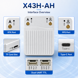 Receptor GNSS RTK X43H-AH con Soporte para NMEA, SBF, RTCM y <span class=keywords><strong>CMR</strong></span> - Product Image 2