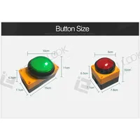 10-Sekunden-Spielkonsolen-Challenge-Timer – Einhand-Metall-Freizeit-Promotion-Tool mit LED-Bildschirm und integrierter Entwässerungsvorrichtung
