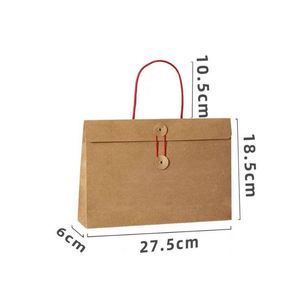 Manufacturer Custom-Size Kraft Rope Sealed Jewelry <b>Envelope</b> Printed Cardboard <b>Box</b> Packaging High-Quality Paper Bag - Product Image 3