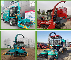 Máy Thu Hoạch Thức Ăn Gia Súc Màu Xanh Lá Cây Tự Hành Máy Thu Hoạch Ngô Mini Máy Thu Hoạch Ủ Chua Một Hàng - Product Image 2
