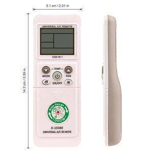 <span class=keywords><strong>Télécommande</strong></span> universelle K-1038E compatible avec LG, Midea, <span class=keywords><strong>Fujitsu</strong></span>, Panasonic, Samsung, climatiseur LCD, 1000 en 1, plus de 99% des marques - Product Image 3