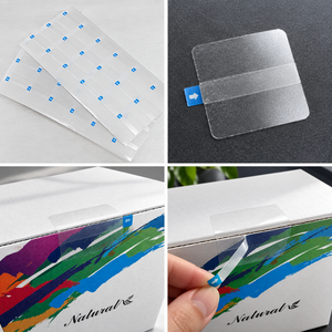 Easy Peel Shipping Seal Waterproof <b>Transparent</b> <b>Stickers</b> Tear Resistant Rectangular Adhesive Labels for Boxes - Product Image 2