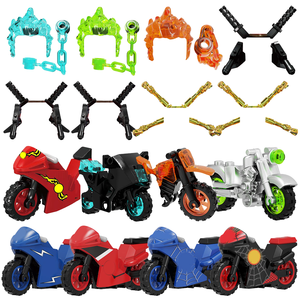 Set de Accesorios para Motocicleta de Bloques de Construcción, Compatible con Mini Figuras de Acción, Estilos de Motocicleta Todoterreno, Motocicleta No Eléctrica - Product Image 1