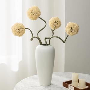 Bouquet de fleurs artificielles Meng Jie 30cm-100cm vert olive en PVC pour la décoration de la maison - Product Image 4